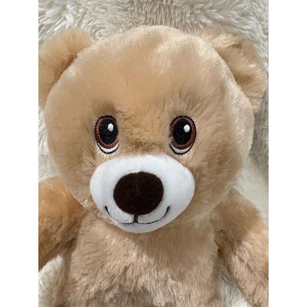 Build-A-Bear Happy Birthday Bear Plush Tan Teddy Confetti Feet w/ Hang Tag - Picture 3 of 8